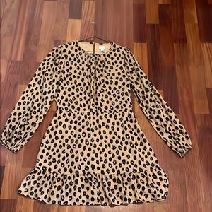 Leopard Print Wonens Dress